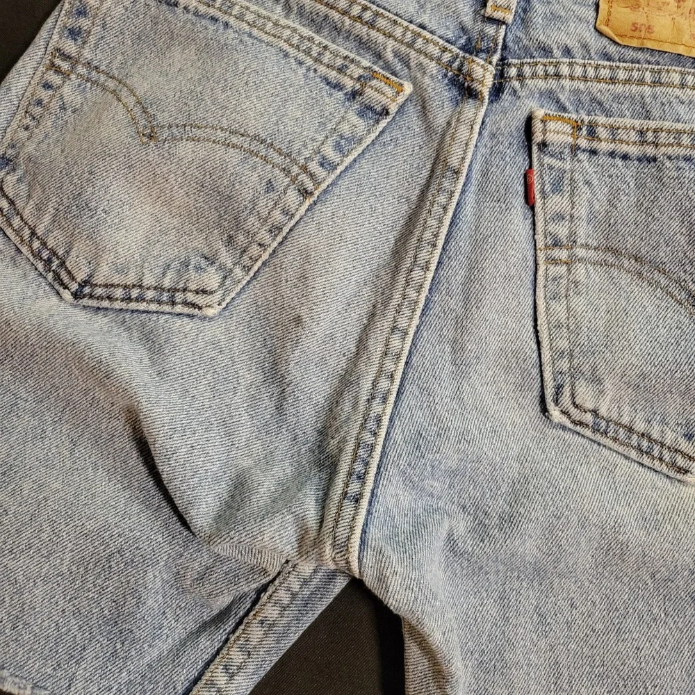 VTG 1981 Levis 505 Light Wash Denim Cut Off Shorts Made in USA 30x6 Custom